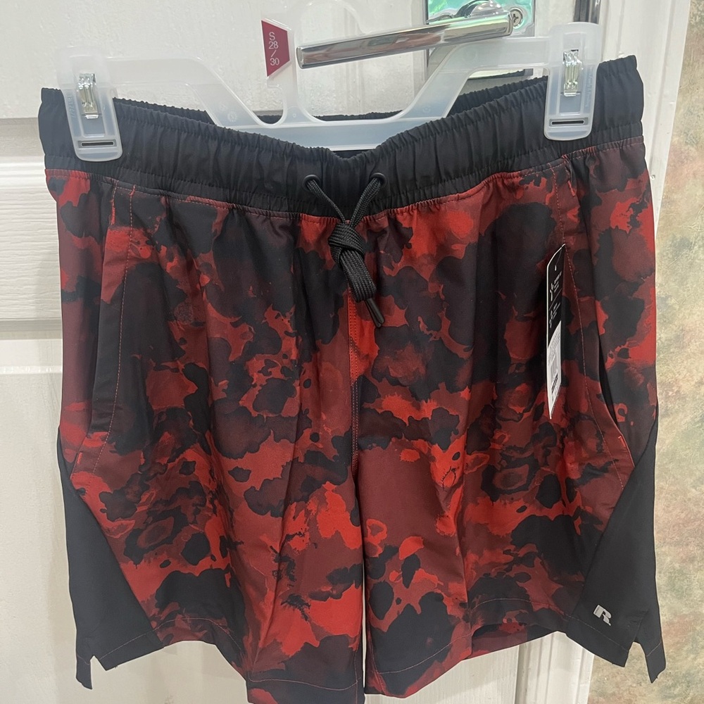 Men’s Red and Black Athletic Swimshort